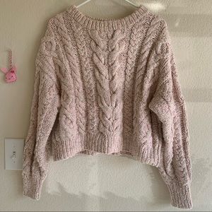 Doen Bee Sweater in Pink Cloud, size L